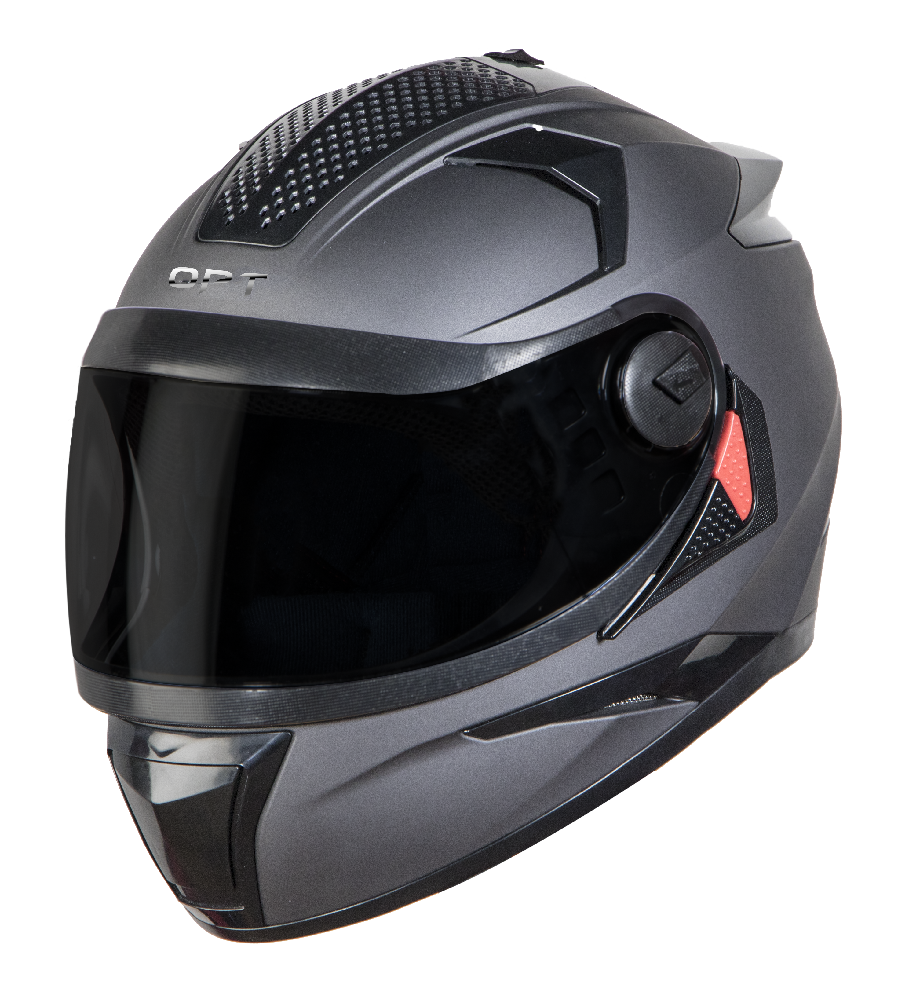 SBH-17 OPT MAT AXIS GREY (WITH EXTRA FREE CABLE LOCK AND CLEAR VISOR)